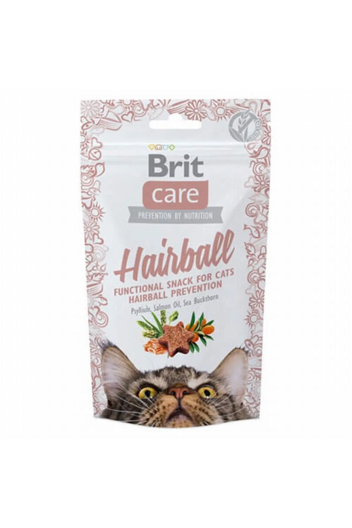 Brit Care Hairball Tüy Yumağı Önleyici Tahılsız Kedi Ödül Maması 50gr