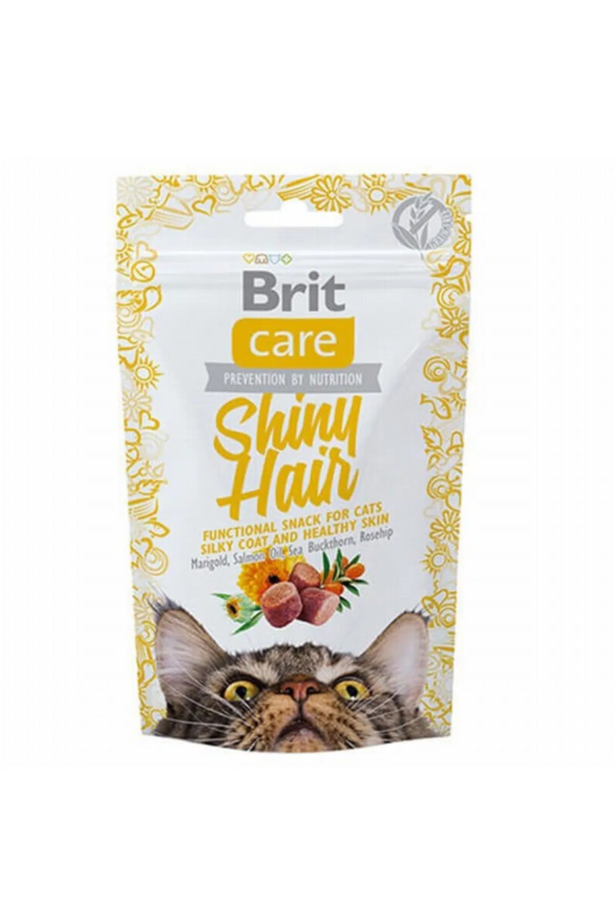 Brit Care Shiny Hair Parlak ve Sağlıklı Tüyler için Tahılsız Kedi Ödül Maması 50gr