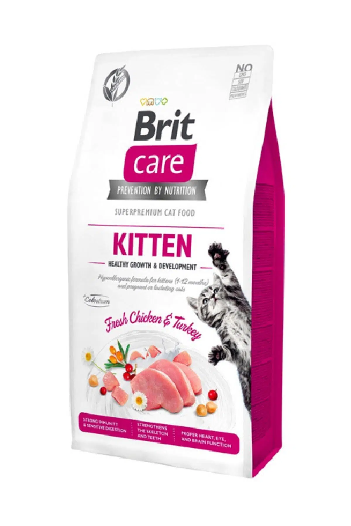 Brit Care Tahılsız Healthy Growth Tavuk Hindili Yavru Kedi Maması 7 kg