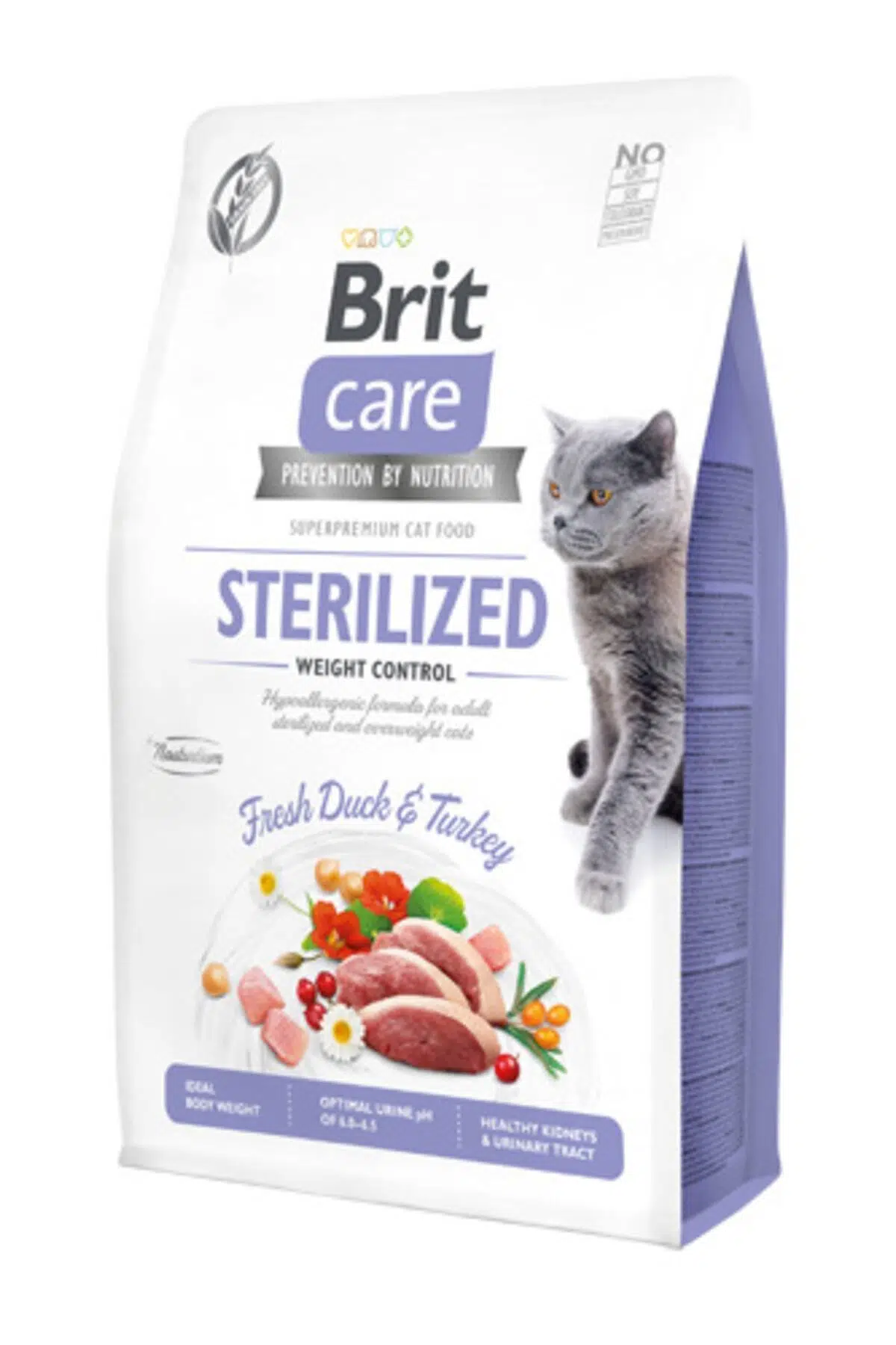 Brit Care Tahılsız Sterilised Light Ördekli Hindili Kedi Maması 2 kg