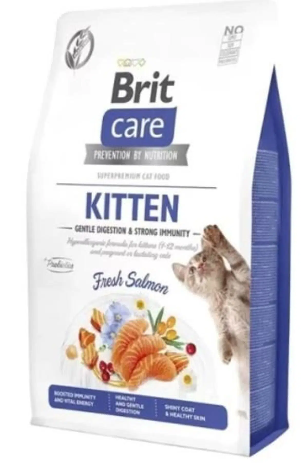 BritCare Tahılsız Somonlu Bağışıklık Destekleyici Yavru Kedi Maması 7 kg