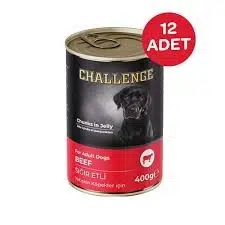 Challenge Sığır Etli Köpek Konservesi 400gr X 12 Adet