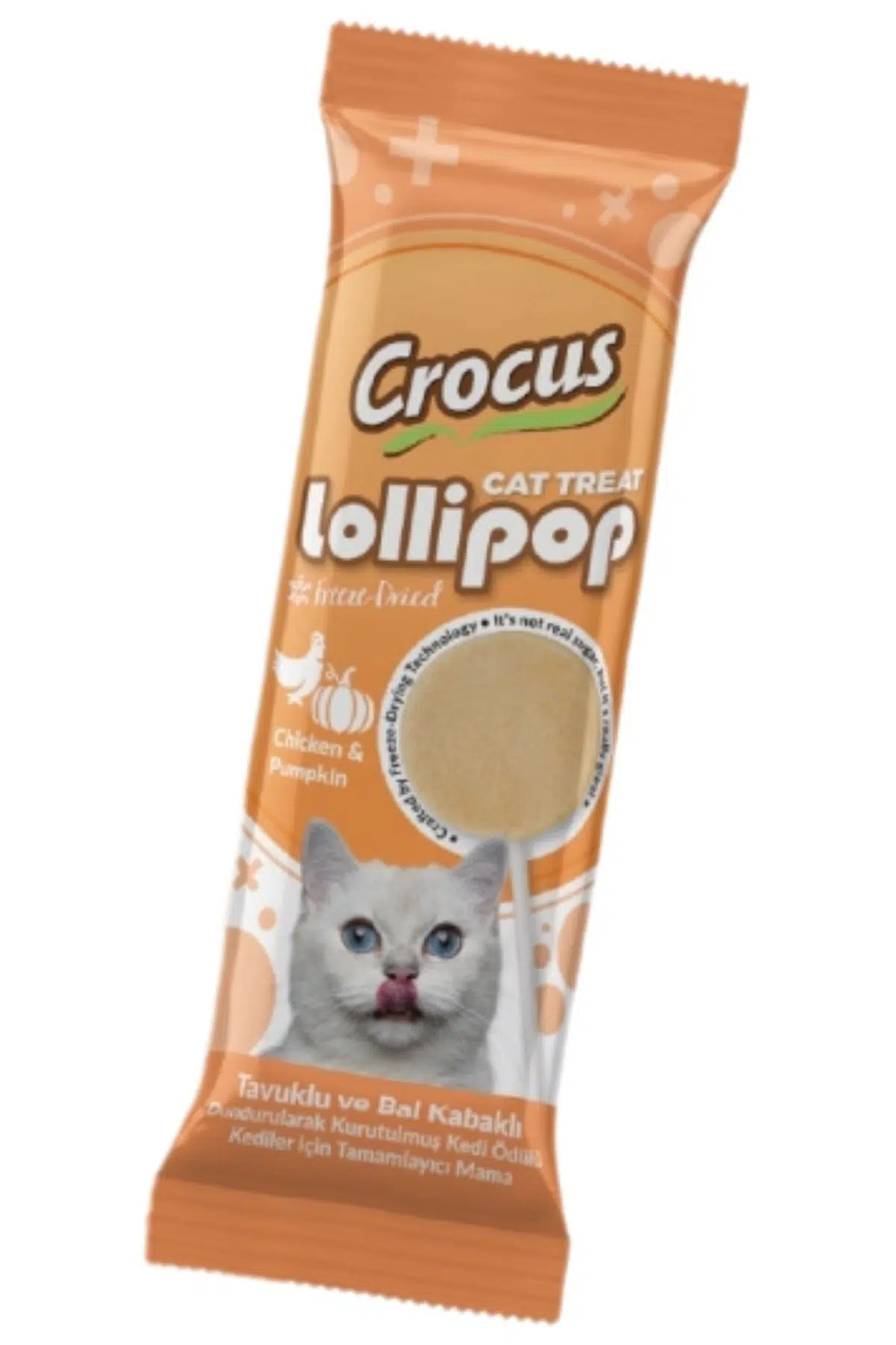 Crocus Tavuklu Ve Bal Kabaklı Kedi Lolipop 1,4g