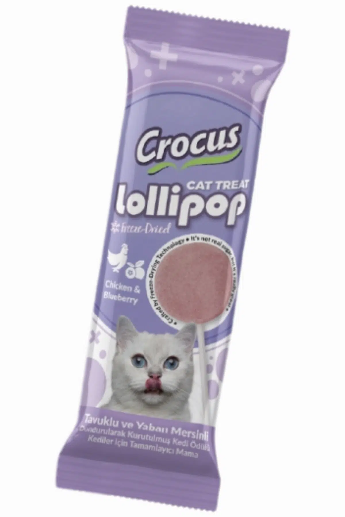 Crocus Tavuklu Ve Yaban Mersinli Kedi Lolipop 1,4g