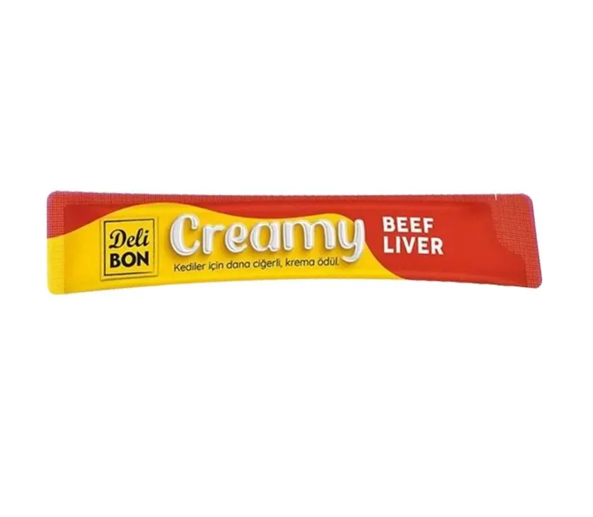Delibon Creamy Dana Ciğerli Sıvı Kedi Ödül Maması 15gr