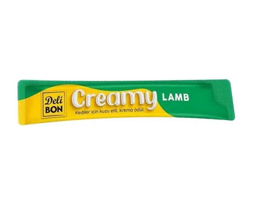 Delibon Creamy Kuzulu Sıvı Kedi Ödül Maması 15gr