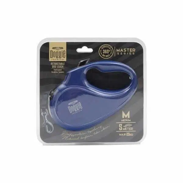 DOGGİE OTOMATİK UZATMA TASMASI ROYALMAVİ 25KG/5MT