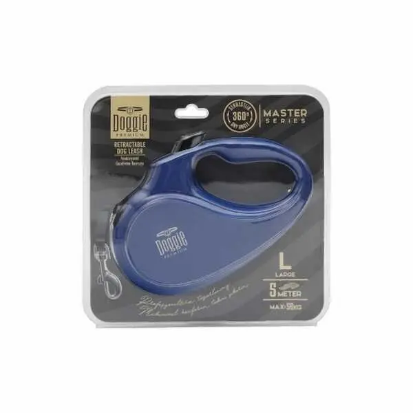 DOGGİE OTOMATİK UZATMA TASMASI ROYALMAVİ 50KG/5MT