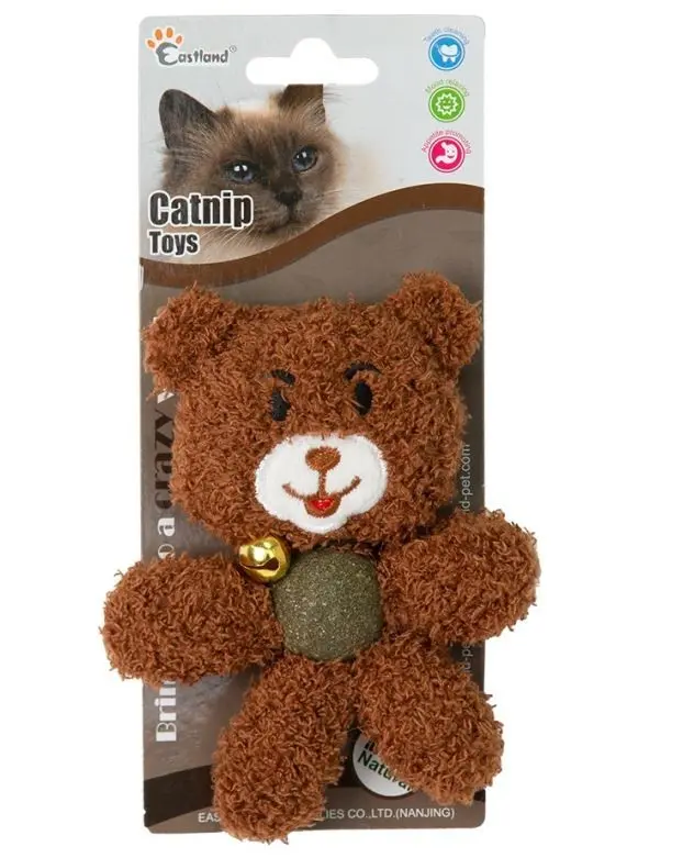 Eastland Peluş Zilli Kedi Otlu Kedi Oyuncağı