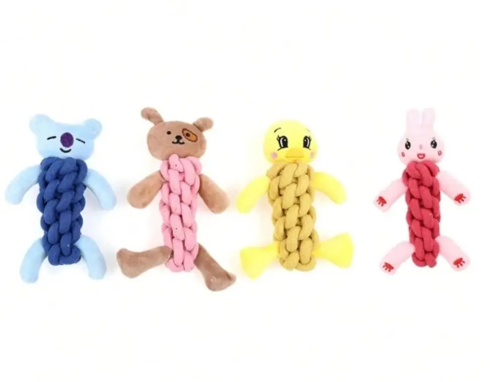 Halatlı Peluş Köpek Isırma Oyuncağı