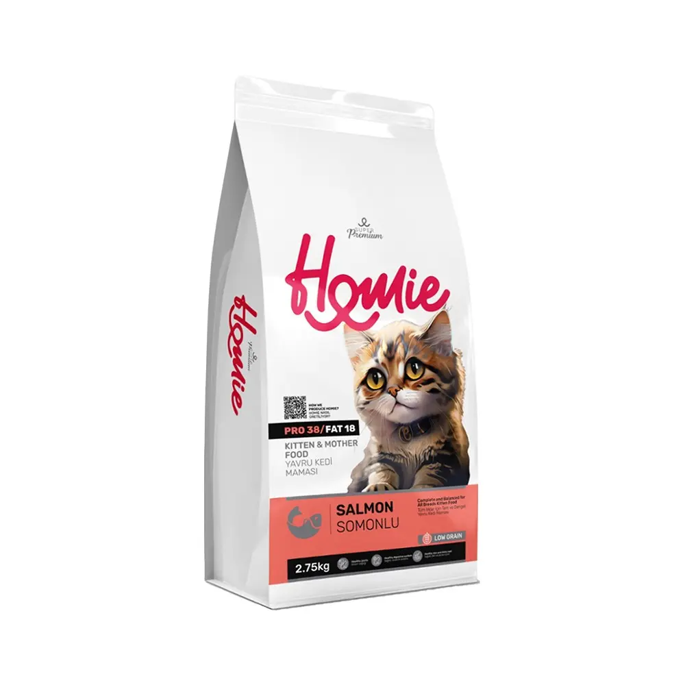 Homie Düşük Tahıllı Kitten Somonlu Yavru Kedi Maması 2.75 Kg