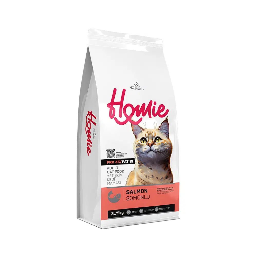 Homie Düşük Tahıllı Somonlu Yetişkin Kedi Maması 3.75 Kg