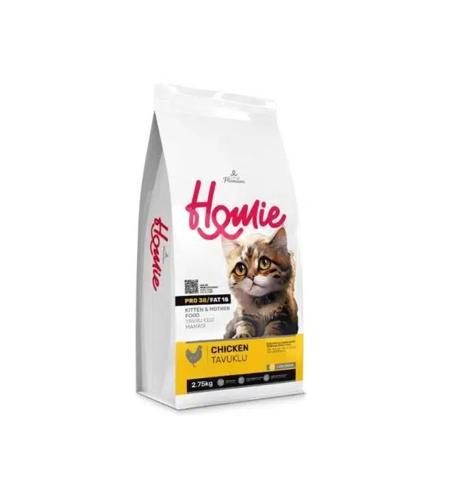 Homie Düşük Tahıllı Tavuklu Yavru ve Anne Kedi Maması 2.75 Kg