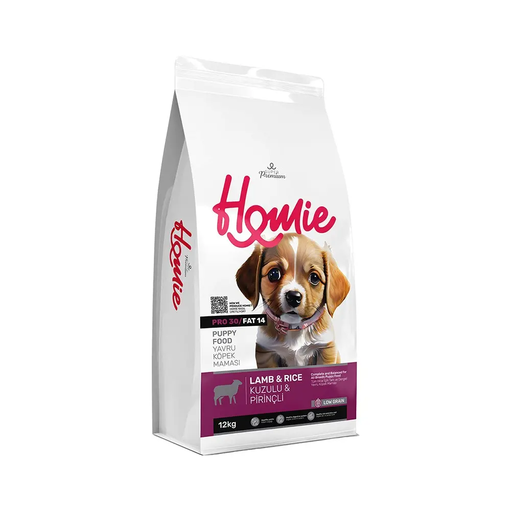 Homie Kuzulu Düşük Tahıllı Yavru Köpek Maması 12 Kg