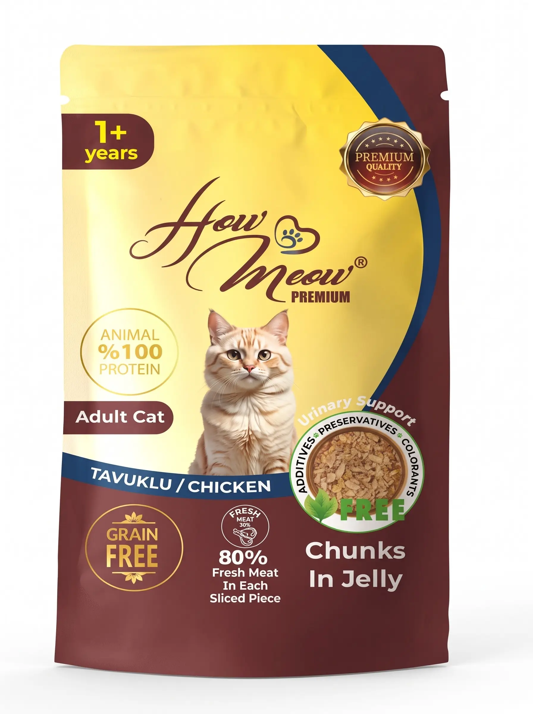 HOW MEOW TAVUKLU YAŞ MAMA 85G