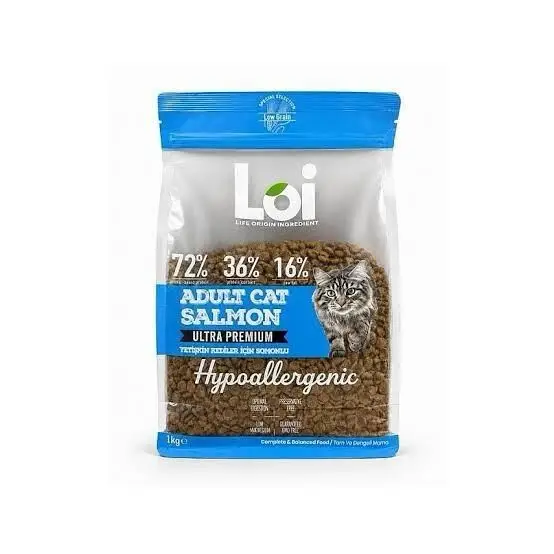 Loi Somonlu Yetişkin Kedi Maması 1 Kg