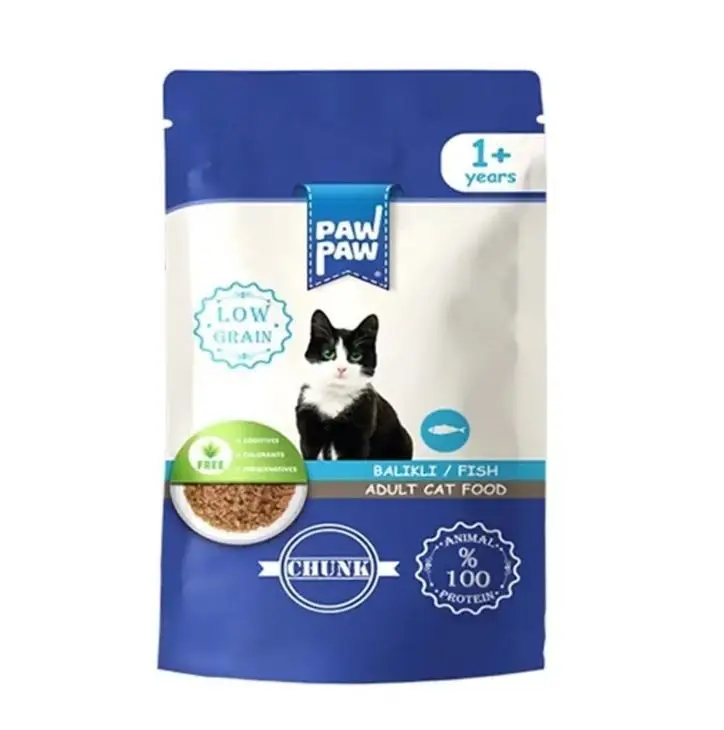 Paw Paw Kedi Yaş Maması Balıklı 85 Gr