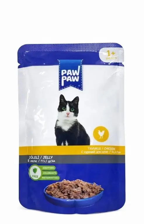 Paw Paw Kedi Yaş Maması Tavuklu 85 Gr
