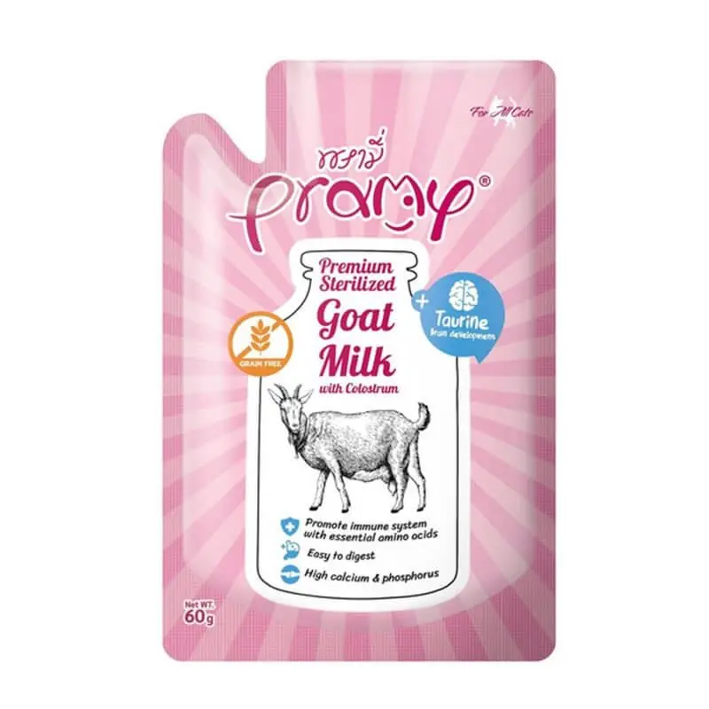 Pramy Cat Kolostrum ve Taurinli Keçi Sütlu Kedi Maması 60 Gr