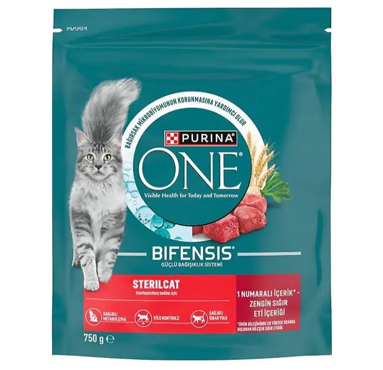 Purina One Sığır Etli Kısırlaştırılmış Kedi Maması 750g