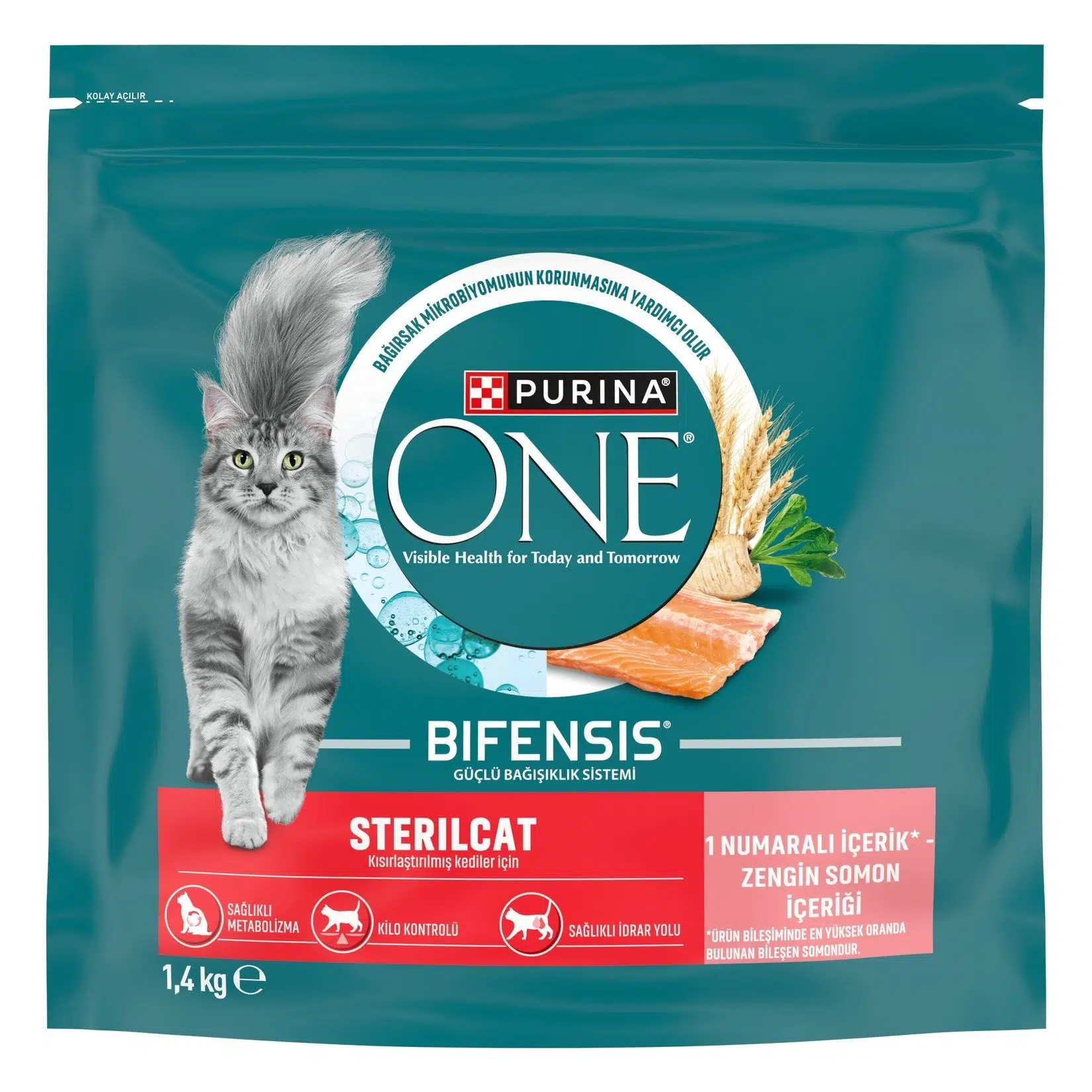 Purina One Somonlu Kısırlaştırılmış Kedi Maması 1.4 kg