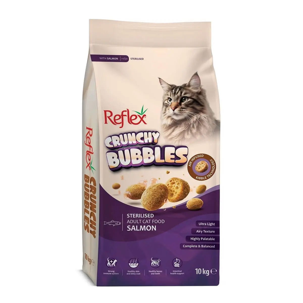 Reflex Crunchy Somonlu Kısırlaştırılmış Kedi Maması 10kg