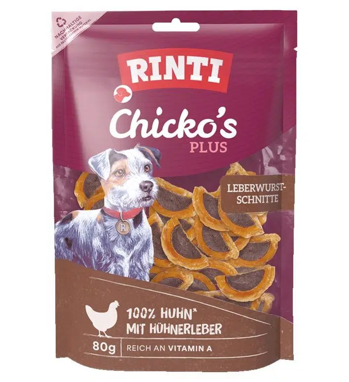 Rinti Chıckos Plus Ciğerli Et Dilimleri 80g