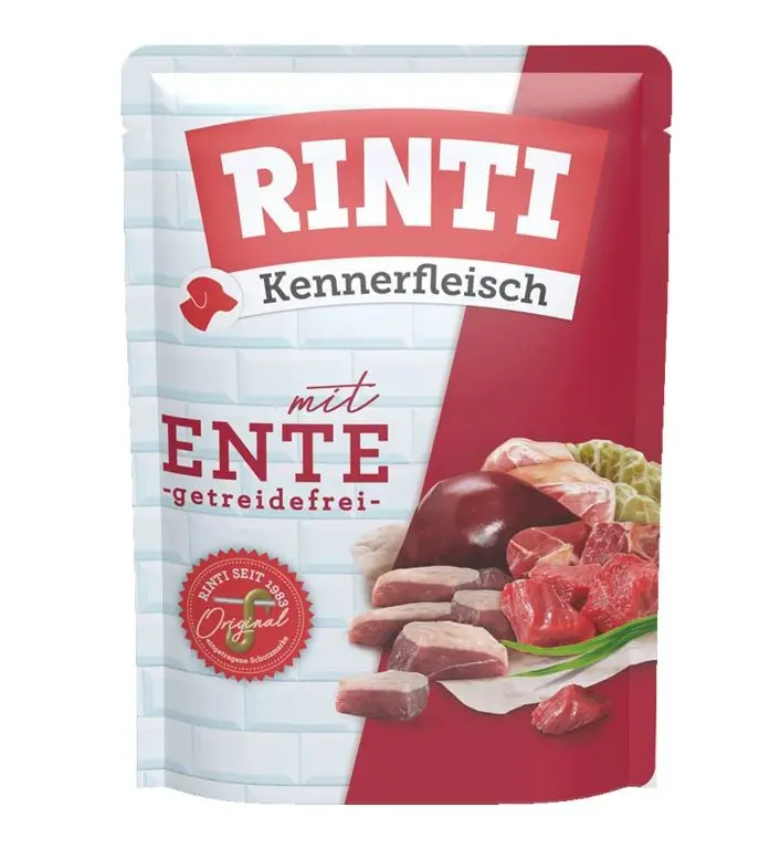 Rinti Ördekli Pouch Köpek Maması 400g