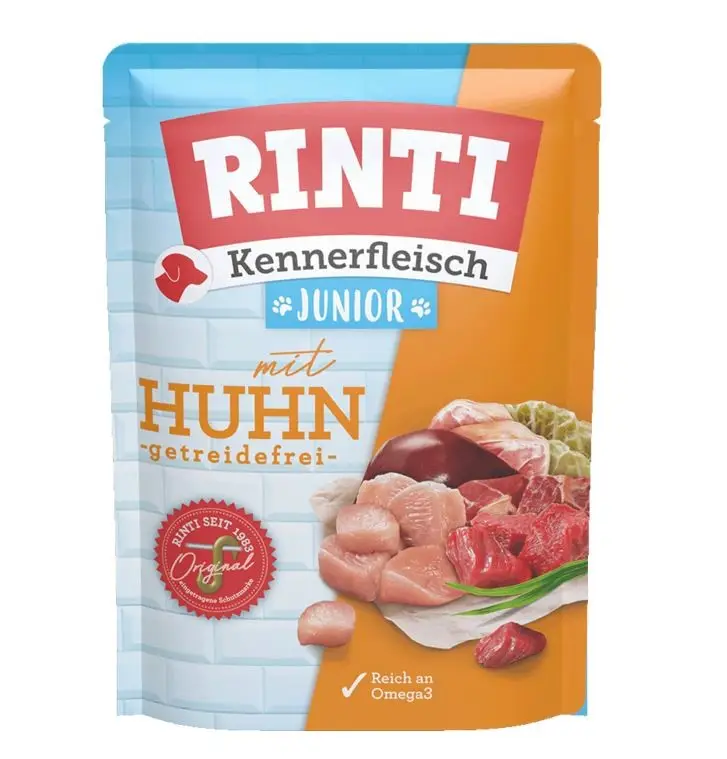 Rinti Tavuklu Pouch Yavru Köpek Maması 400g